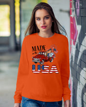 Load image into Gallery viewer, Horse Made In The America Red Car Gift For Horse Lovers Sweatshirt
