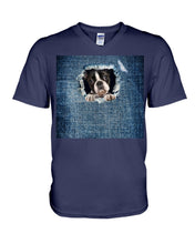 Load image into Gallery viewer, Blue Phone Case With Hole Gift For Boston Terrier Lovers Guys V-Neck