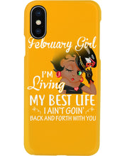 Load image into Gallery viewer, Betty Boop February Girl Living My Best Life Birthday Meaningful Gift Phone case