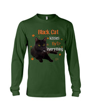 Load image into Gallery viewer, Black Cat Kisses Fix Everything Gift For Cat Lovers Unisex Long Sleeve