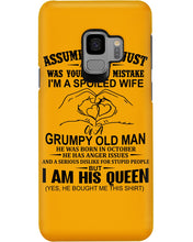 Load image into Gallery viewer, A Spoiled Wife Of An October Grumpy Old Man Birthday Meaningful Gift Phone case