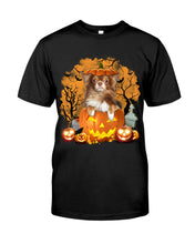 Load image into Gallery viewer, Chihuahua Book Pumpkin Halloween Gift For Dog Lovers Guys Tee