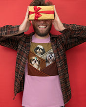 Load image into Gallery viewer, Three Cute Shih Tzu In Bag Gift For Dog Lovers Guys Tee