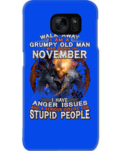 Load image into Gallery viewer, Walk Away I Am A Grumpy Old Man Who Was Born In November Birthday Gift Phone case