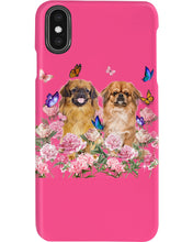 Load image into Gallery viewer, Pekingese With Peonies Gift For Dog Lovers Phone case