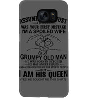 Load image into Gallery viewer, A Spoiled Wife Of An October Grumpy Old Man Birthday Meaningful Gift Phone case