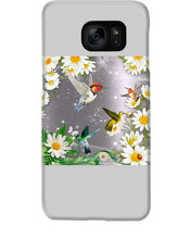 Load image into Gallery viewer, Hummingbird With English Daisy Gift For Birds Lovers Phone case