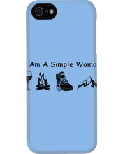 Load image into Gallery viewer, Simple Woman Loves Wine Camping Shoes And Climbing Phone case