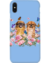 Load image into Gallery viewer, Pekingese With Peonies Gift For Dog Lovers Phone case