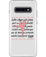 Load image into Gallery viewer, Ballet Words Pink Pattern Gift For Ballet Dancer Phone case