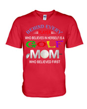 Load image into Gallery viewer, Golf Who Believes In Herself Gift For Sport Lovers Guys V-Neck