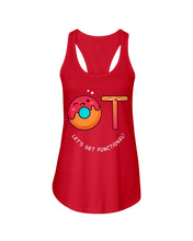 Load image into Gallery viewer, Gift For Occupational Therapist Let's Get Functional Ladies Flowy Tank