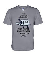 Load image into Gallery viewer, Dutch Survived The Great Toilet Paper Crisis Of 2020 For Personalized Nation Gift Guys V-Neck