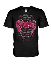 Load image into Gallery viewer, You Taught Me Many Things In Life Custom Name Gift For Son Name Michael Guys V-Neck