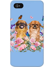 Load image into Gallery viewer, Pekingese With Peonies Gift For Dog Lovers Phone case