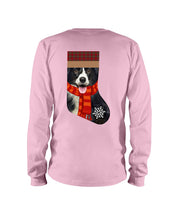 Load image into Gallery viewer, Santa Border Collie In Stock Gift For Dog Lovers Unisex Long Sleeve