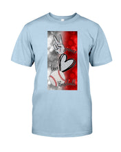 Load image into Gallery viewer, Baseball Peaceful Love Gift For Baseball Lovers Guys Tee