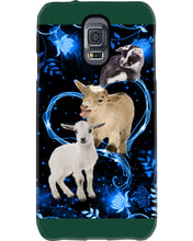 Load image into Gallery viewer, Lovely Phone Case Twinkling Blue Heart Gift For Goat Lovers Phone case