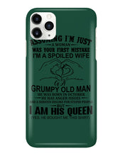 Load image into Gallery viewer, A Spoiled Wife Of An October Grumpy Old Man Birthday Meaningful Gift Phone case