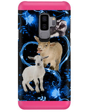 Load image into Gallery viewer, Lovely Phone Case Twinkling Blue Heart Gift For Goat Lovers Phone case