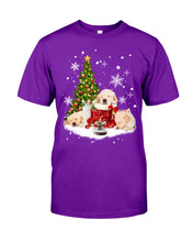 Load image into Gallery viewer, Funny Golden Retrievers Sleep In Red Boots Gift For Dog Lovers Guys Tee