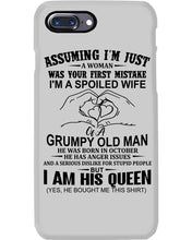 Load image into Gallery viewer, A Spoiled Wife Of An October Grumpy Old Man Birthday Meaningful Gift Phone case