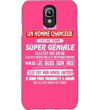 Load image into Gallery viewer, Je Suis Un Homme Chanceux J'ai Line Femme Custom Design Je Suis Son Roi Phone case
