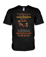 Load image into Gallery viewer, Daddysaurus Daughtersaurus A Bond That Can't Be Broken Guys V-Neck