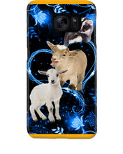 Load image into Gallery viewer, Lovely Phone Case Twinkling Blue Heart Gift For Goat Lovers Phone case