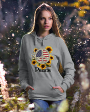 Load image into Gallery viewer, Peace Sign Sunflower Birthday Gift For Girls Hoodie