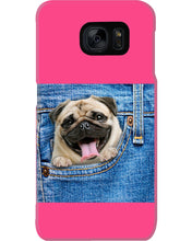 Load image into Gallery viewer, baby Pug In Denim Pocket Gift For Dog Lovers Phone case