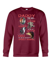 Load image into Gallery viewer, Daddy You Are As Strong As Lion Trending Gift For Animal Lovers Sweatshirt