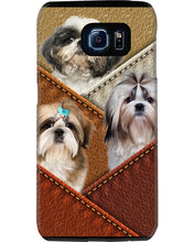 Load image into Gallery viewer, Three Cute Shih Tzu In Bag Gift For Dog Lovers Phone case