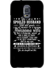 Load image into Gallery viewer, Shes Stubborn Messy And A Brat At Times Black Gift For Husband Phone case