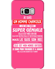 Load image into Gallery viewer, Je Suis Un Homme Chanceux J'ai Line Femme Custom Design Je Suis Son Roi Phone case