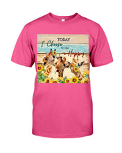 Load image into Gallery viewer, Giraffe Today I Choose To Be Happy Gift For Women Guys Tee