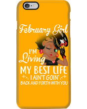 Load image into Gallery viewer, Betty Boop February Girl Living My Best Life Birthday Meaningful Gift Phone case