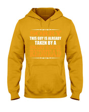 Load image into Gallery viewer, Sorry This Guy Is Already Taken By A Smart And Sexy Redhead Gift For Men Hoodie