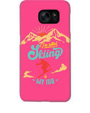 Load image into Gallery viewer, I'm Retired Skiing Is My Job Mountainous Terrain Phone case