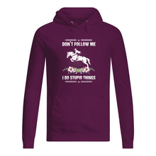 Load image into Gallery viewer, Don't Follow Me I Do Stupid Things Gift For Men Hoodie
