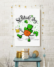 Load image into Gallery viewer, Basketball Saint Patrick's Day Gift For Basketball Lovers Vertical Poster