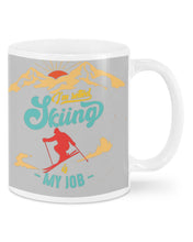 Load image into Gallery viewer, I'm Retired Skiing Is My Job Mountainous Terrain Mug