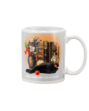 Load image into Gallery viewer, Black Cat Life Is Better With Books Gift For Cat Lovers Mug