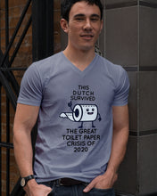 Load image into Gallery viewer, Dutch Survived The Great Toilet Paper Crisis Of 2020 For Personalized Nation Gift Guys V-Neck