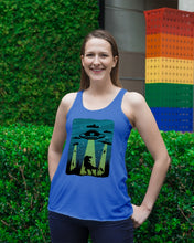 Load image into Gallery viewer, UFA Dinosaur T Rex Sky Full Of Stars Ladies Flowy Tank