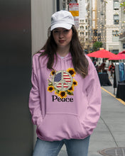 Load image into Gallery viewer, Peace Sign Sunflower Birthday Gift For Girls Hoodie