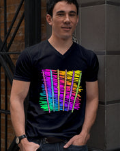 Load image into Gallery viewer, Six Flute Colorful Design Gift For Flute Lovers Guys V-Neck
