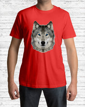 Load image into Gallery viewer, Wolf's Face Simple Unique Custom Design For Animal Lovers Guys Tee