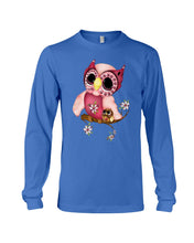 Load image into Gallery viewer, Lovely Tote Bag Owl Perchs On Branch Gift For Owl Lovers Unisex Long Sleeve