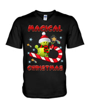 Load image into Gallery viewer, Tennis Players Magical Christmas Snowman Gift For Women Guys V-Neck
